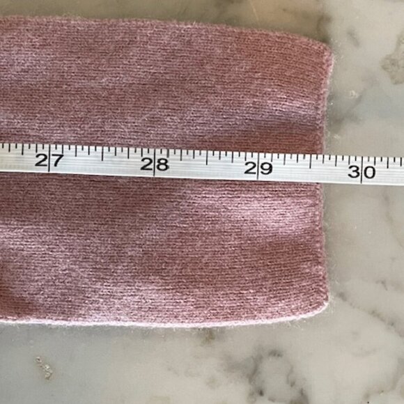 TED BAKER of LONDON Cashmere Blend Short Sleeve Tie Waist Pink Sweater L - Picture 15 of 15